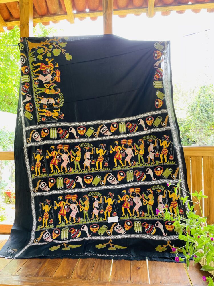 Kantha Silk Saree