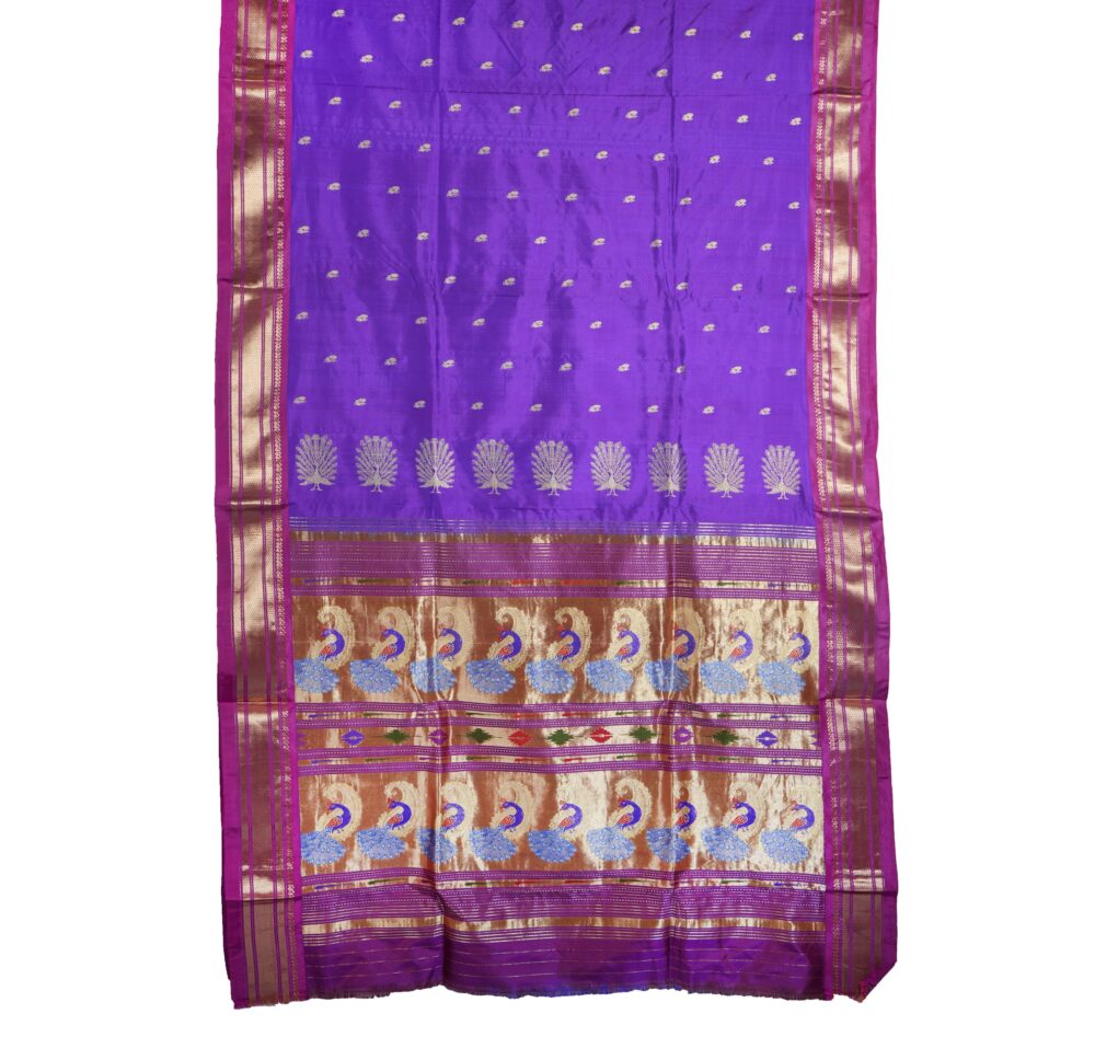 Traditional Handloom Paithani Nachra Mora