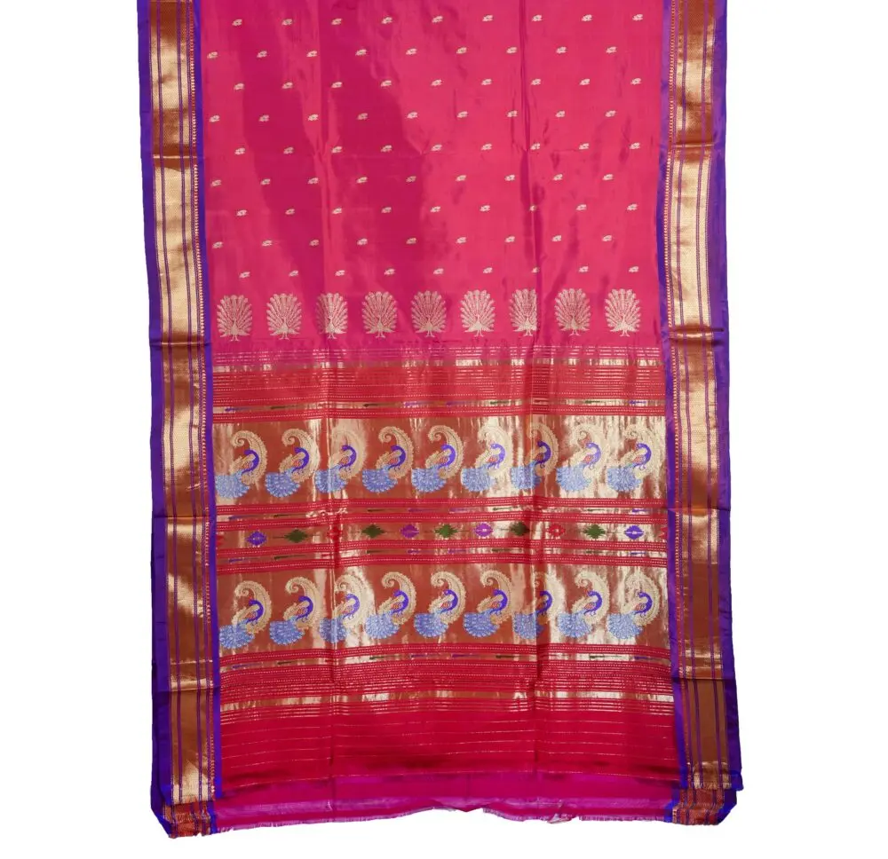 Traditional Handloom Paithani Nachra Mora